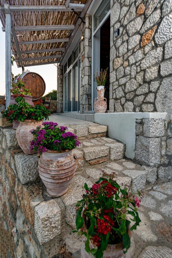 Villa Chrysanthi'S Stone House Afando Esterno foto